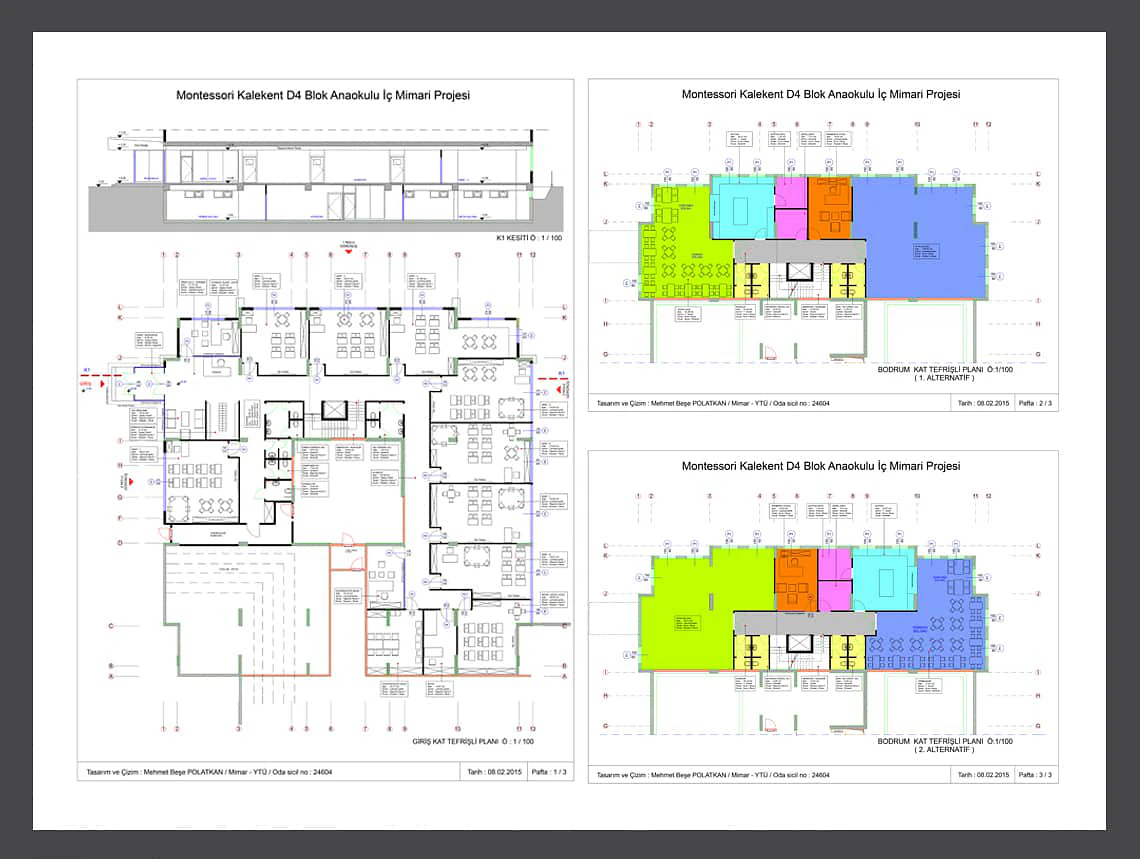 Montessori Kalekent D4 Block Kindergarten / Beylikdüzü