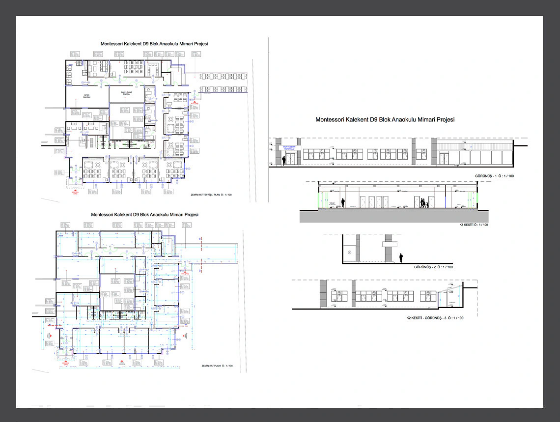 Montessori Kalekent D9 Block Kindergarten / Beylikdüzü